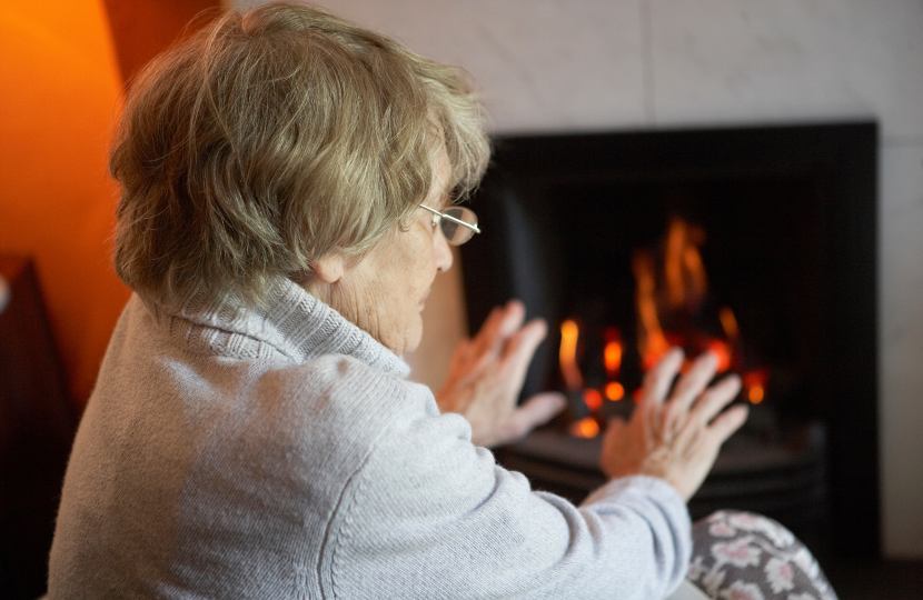 Elderly person heating